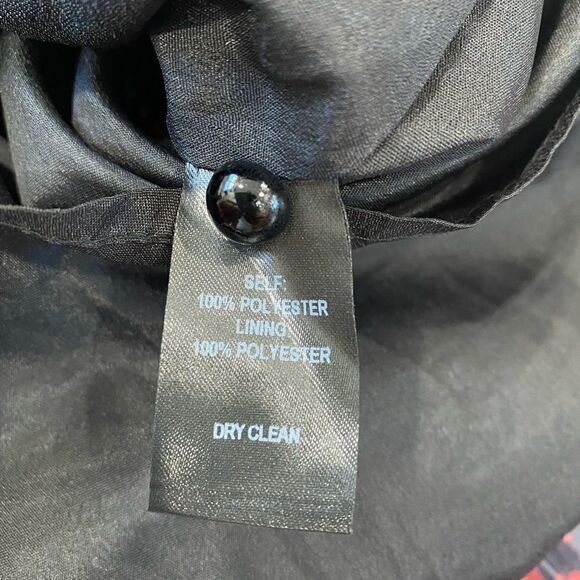 Lulus Camile Black and Red Leopard Print Pleated Romper Sz S - Picture 16 of 16